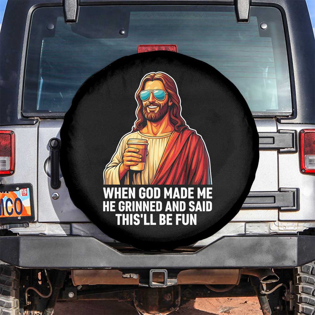 Funny Religious Jesus Spare Tire Cover Wait Im Goated