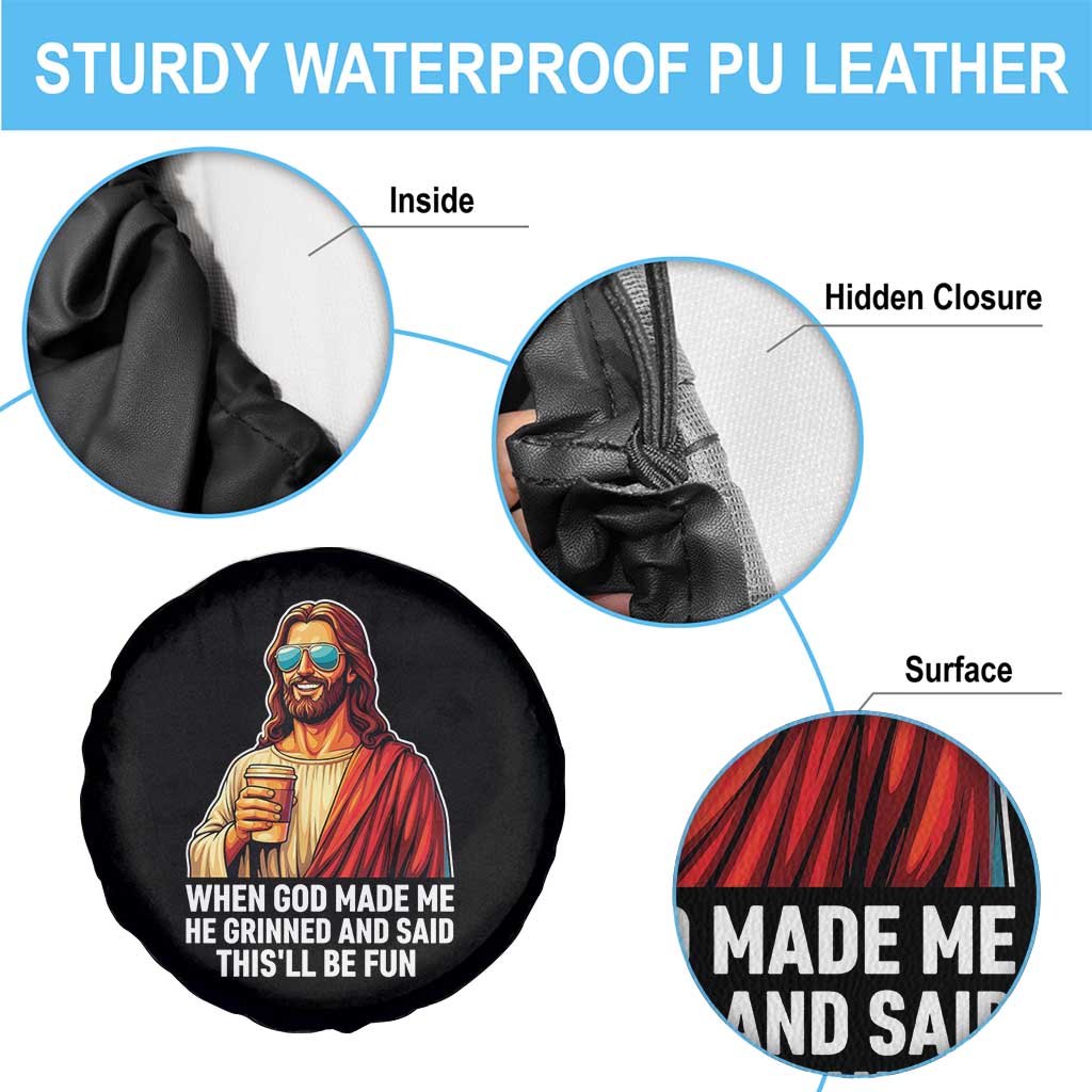 Funny Religious Jesus Spare Tire Cover Wait Im Goated