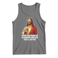 Funny Religious Jesus Tank Top Wait Im Goated
