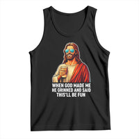 Funny Religious Jesus Tank Top Wait Im Goated