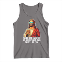 Funny Religious Jesus Tank Top Wait Im Goated