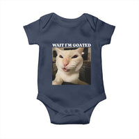 Funny Cat Meme Lover Baby Onesie Wait Im Goated