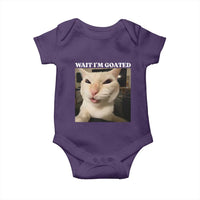 Funny Cat Meme Lover Baby Onesie Wait Im Goated