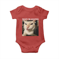 Funny Cat Meme Lover Baby Onesie Wait Im Goated
