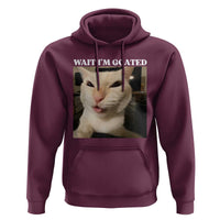 Funny Cat Meme Lover Hoodie Wait Im Goated