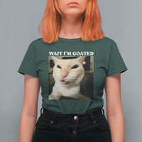 Funny Cat Meme Lover T Shirt For Women Wait Im Goated