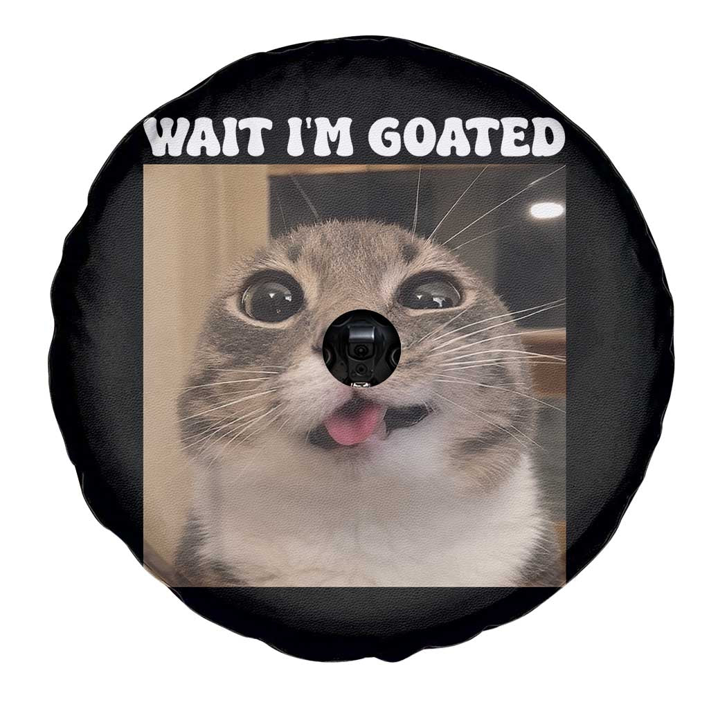 Funny Silly Cat Meme Spare Tire Cover Wait Im Goated