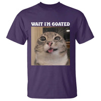 Funny Silly Cat Meme T Shirt Wait Im Goated