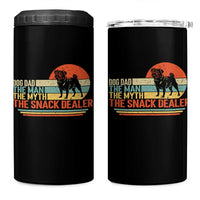 Vintage Dog Dad 4 in 1 Can Cooler Tumbler The Man The Myth The Snack Dealer