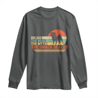 Vintage Dog Dad Long Sleeve Shirt The Man The Myth The Snack Dealer