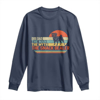 Vintage Dog Dad Long Sleeve Shirt The Man The Myth The Snack Dealer