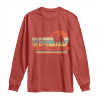 Vintage Dog Dad Long Sleeve Shirt The Man The Myth The Snack Dealer