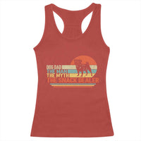 Vintage Dog Dad Racerback Tank Top The Man The Myth The Snack Dealer