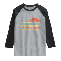 Vintage Dog Dad Raglan Shirt The Man The Myth The Snack Dealer
