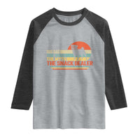 Vintage Dog Dad Raglan Shirt The Man The Myth The Snack Dealer