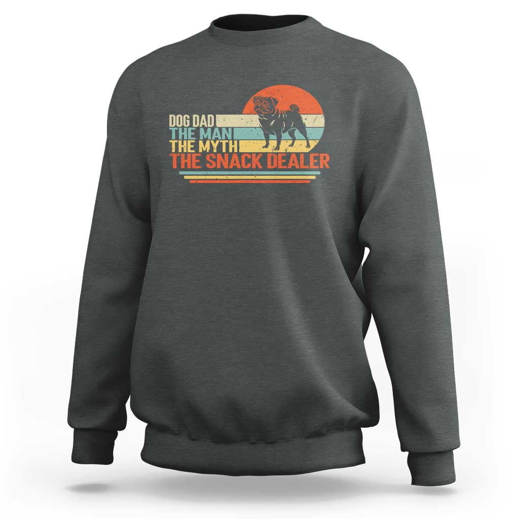 Vintage Dog Dad Sweatshirt The Man The Myth The Snack Dealer