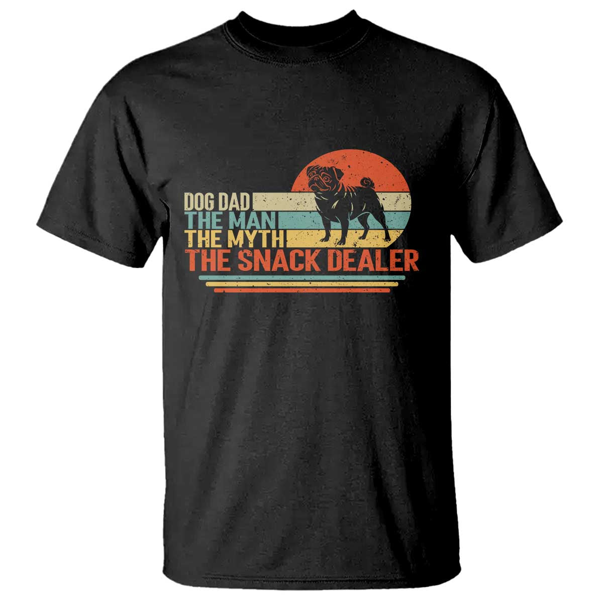Vintage Dog Dad T Shirt The Man The Myth The Snack Dealer