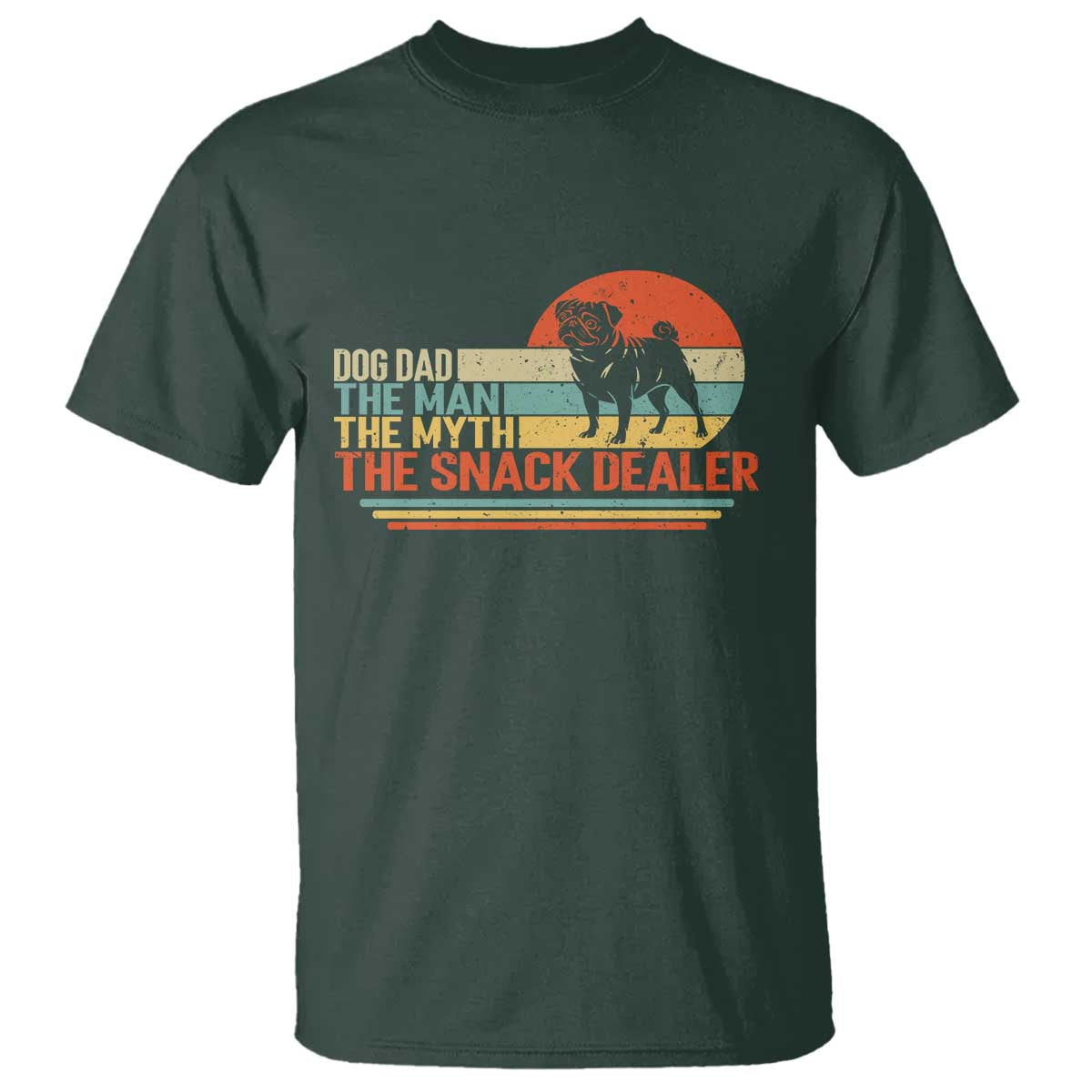 Vintage Dog Dad T Shirt The Man The Myth The Snack Dealer
