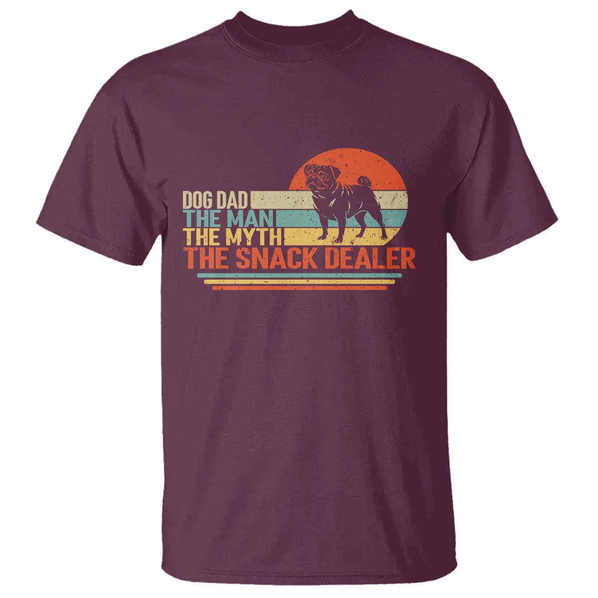 Vintage Dog Dad T Shirt The Man The Myth The Snack Dealer