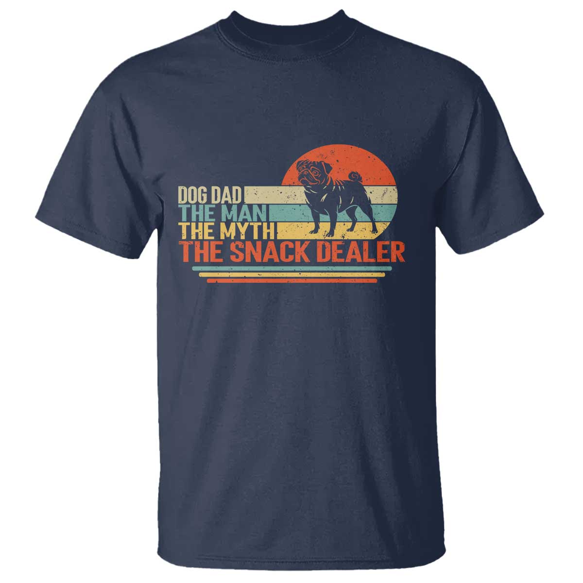 Vintage Dog Dad T Shirt The Man The Myth The Snack Dealer