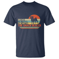 Vintage Dog Dad T Shirt The Man The Myth The Snack Dealer