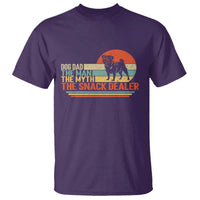 Vintage Dog Dad T Shirt The Man The Myth The Snack Dealer