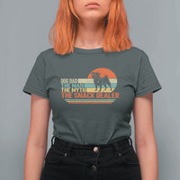 Vintage Dog Dad T Shirt For Women The Man The Myth The Snack Dealer