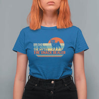 Vintage Dog Dad T Shirt For Women The Man The Myth The Snack Dealer