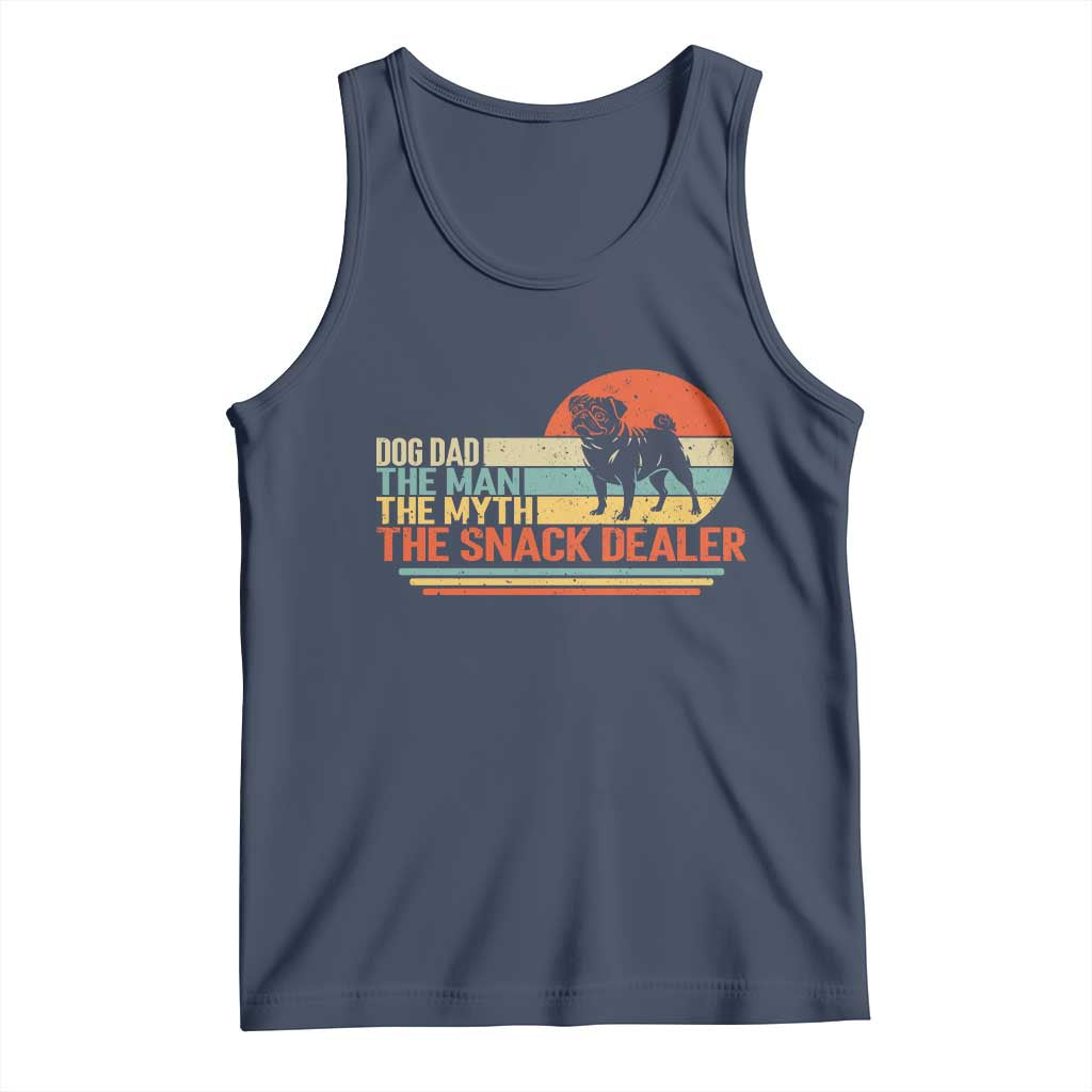Vintage Dog Dad Tank Top The Man The Myth The Snack Dealer