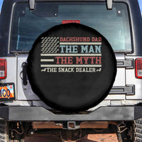 American Flag Dachshund Dad Spare Tire Cover The Man The Myth The Snack Dealer
