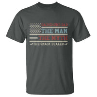 American Flag Dachshund Dad T Shirt The Man The Myth The Snack Dealer
