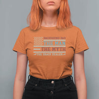 American Flag Dachshund Dad T Shirt For Women The Man The Myth The Snack Dealer