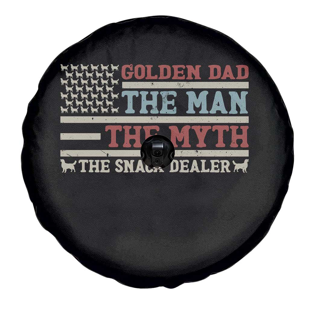 Vintage Golden Retriever Dad Spare Tire Cover The Man The Myth The Snack Dealer