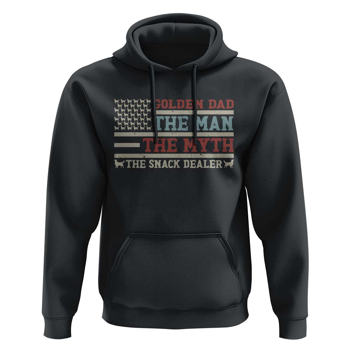 Vintage Golden Retriever Dad Hoodie The Man The Myth The Snack Dealer