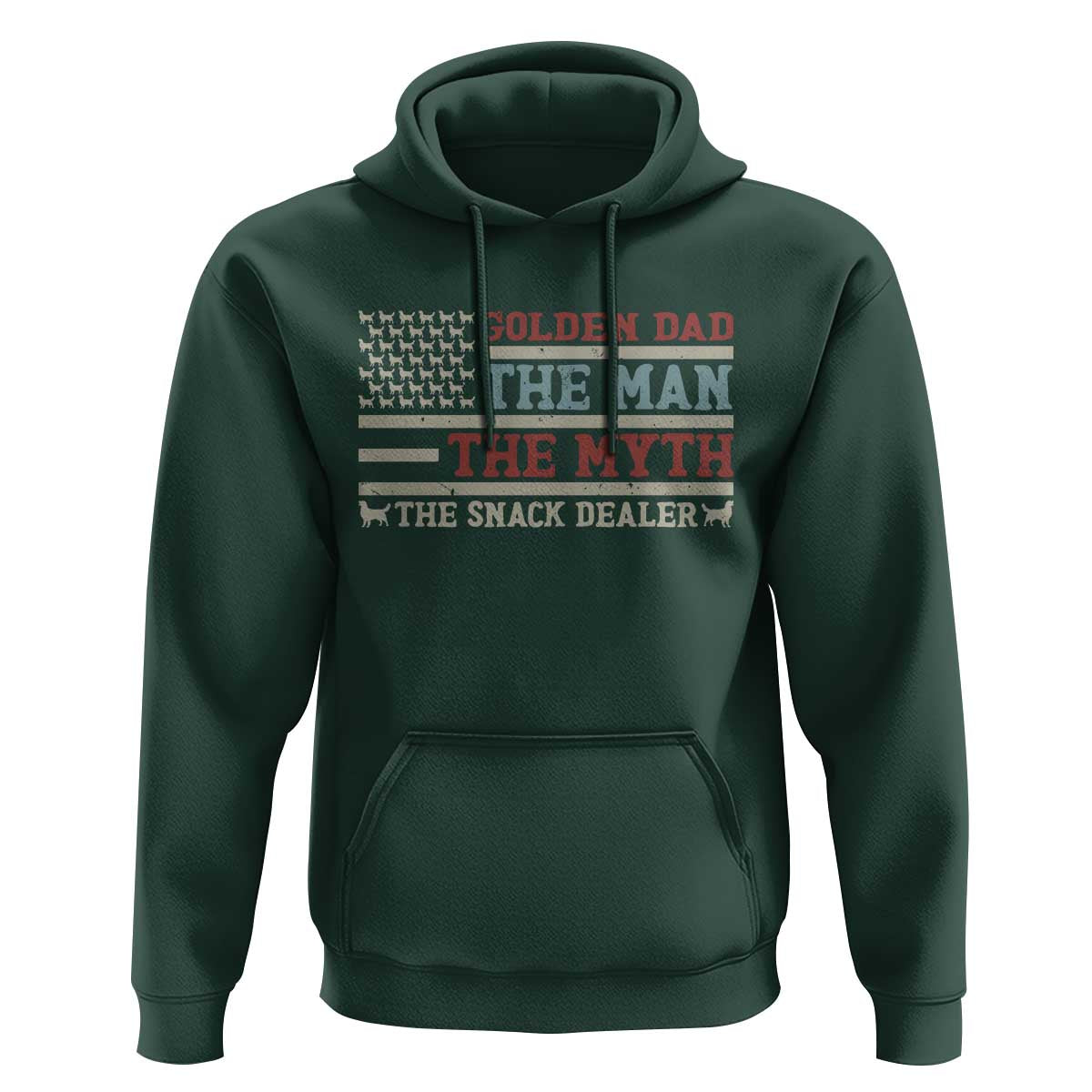Vintage Golden Retriever Dad Hoodie The Man The Myth The Snack Dealer