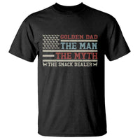 Vintage Golden Retriever Dad T Shirt The Man The Myth The Snack Dealer