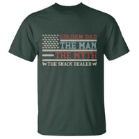 Vintage Golden Retriever Dad T Shirt The Man The Myth The Snack Dealer