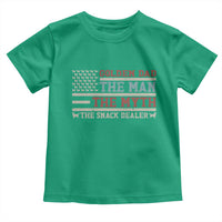 Vintage Golden Retriever Dad Toddler T Shirt The Man The Myth The Snack Dealer