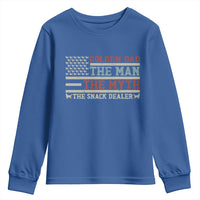 Vintage Golden Retriever Dad Youth Sweatshirt The Man The Myth The Snack Dealer