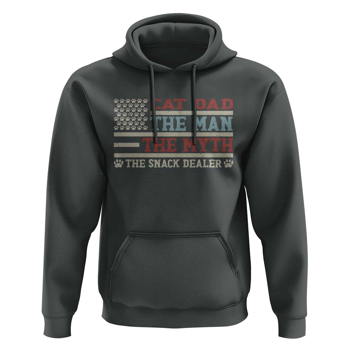 Vintage USA Cat Dad Hoodie The Man The Myth The Snack Dealer