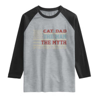 Vintage USA Cat Dad Raglan Shirt The Man The Myth The Snack Dealer