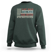Vintage USA Cat Dad Sweatshirt The Man The Myth The Snack Dealer