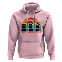Funny Vintage Black Cat Introvert Hoodie Rock Paper Scissors Paw