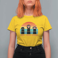 Funny Vintage Black Cat Introvert T Shirt For Women Rock Paper Scissors Paw