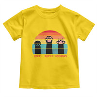 Funny Vintage Black Cat Introvert Toddler T Shirt Rock Paper Scissors Paw