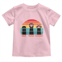 Funny Vintage Black Cat Introvert Toddler T Shirt Rock Paper Scissors Paw
