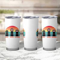 Funny Vintage Black Cat Introvert Tumbler Cup Rock Paper Scissors Paw