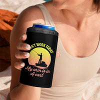Funny Fishing Enthusiast Gift 4 in 1 Can Cooler Tumbler I Cant Work Today My Arm Is In A Cast