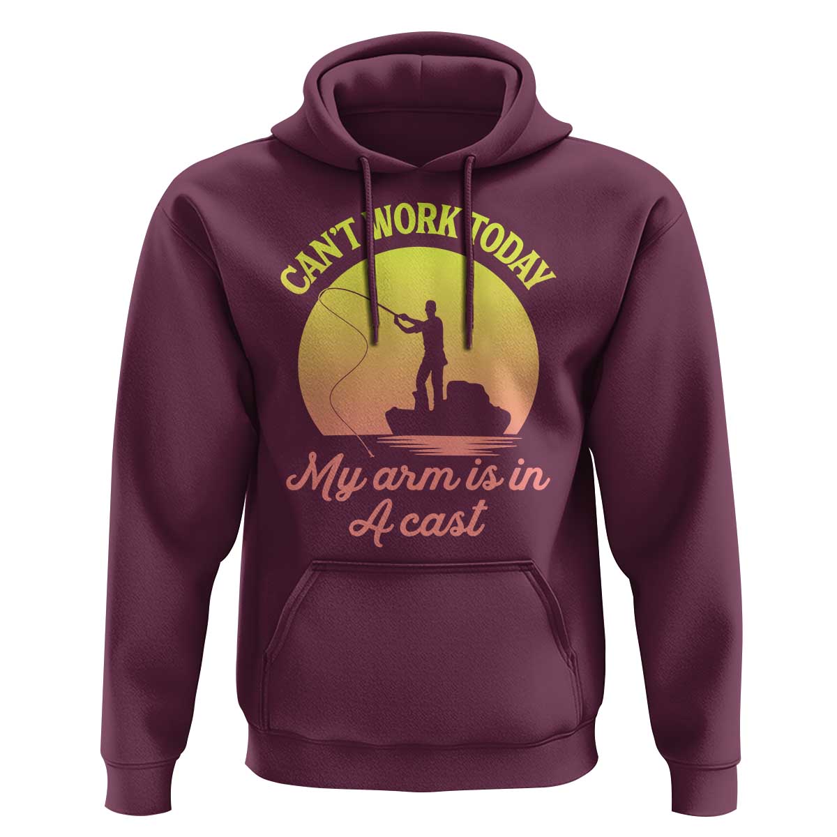 Funny Fishing Enthusiast Gift Hoodie I Cant Work Today My Arm Is In A Cast