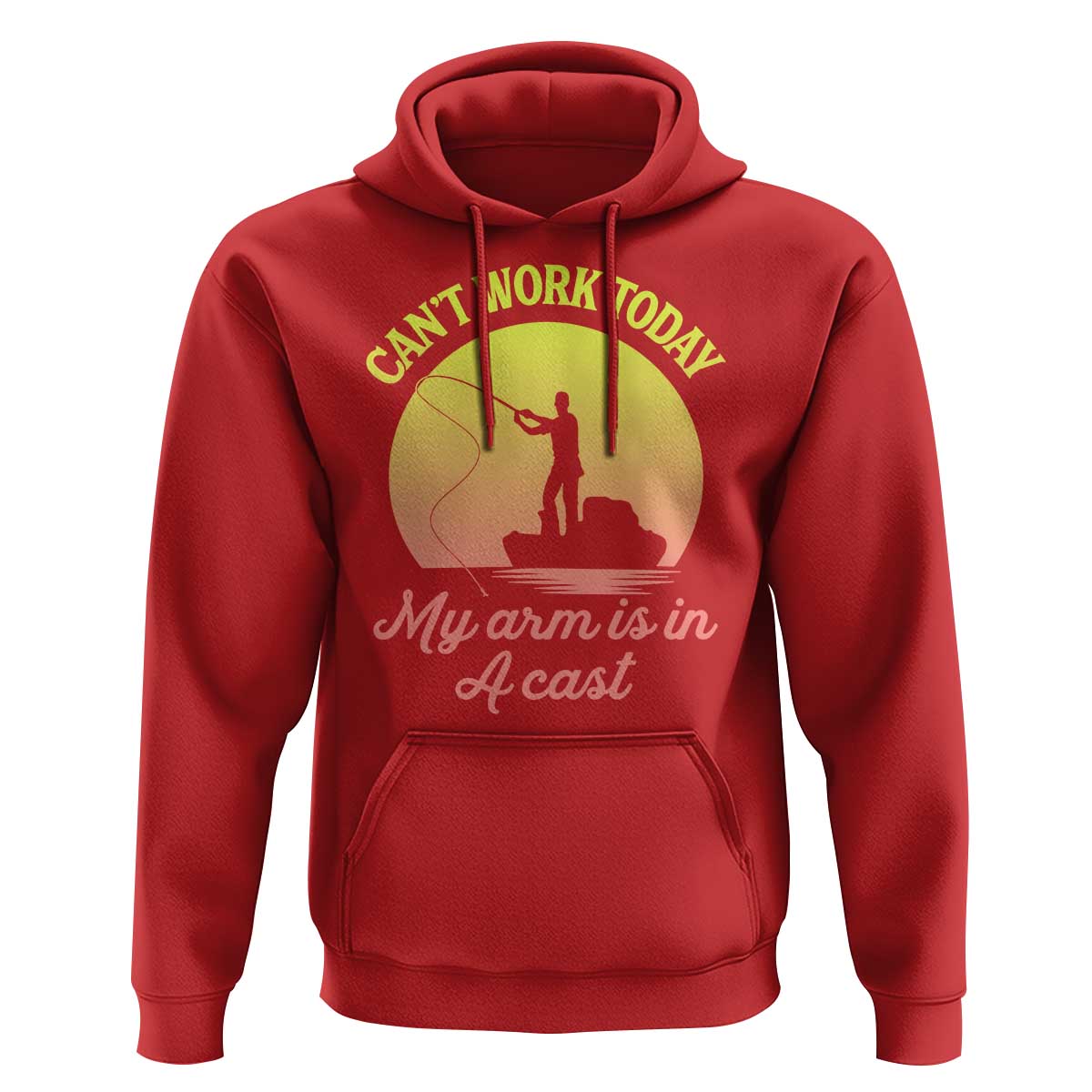 Funny Fishing Enthusiast Gift Hoodie I Cant Work Today My Arm Is In A Cast